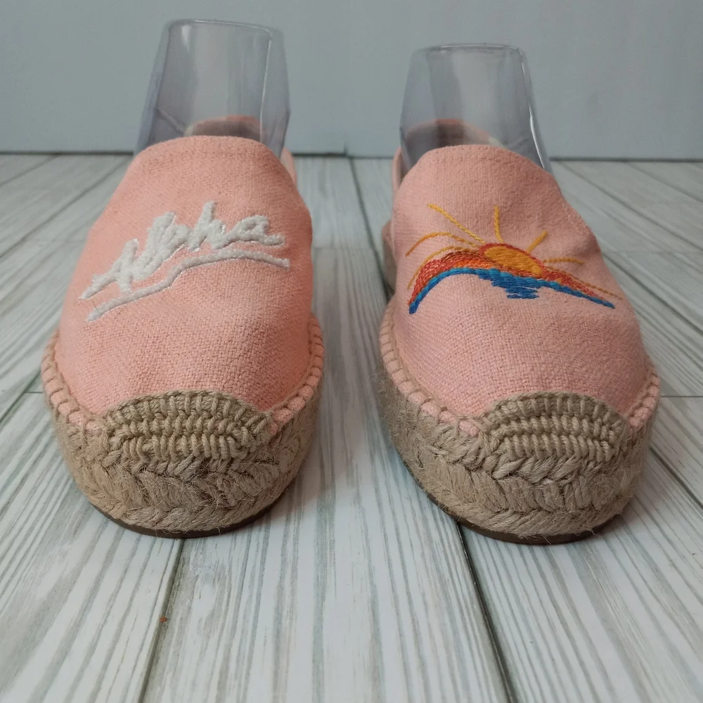 NEW Soludos X Lockhart Aloha Bohemian Embroidered Espadrilles